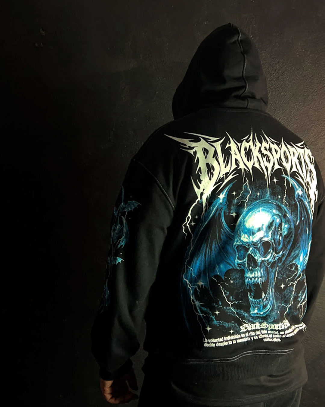SKULL BAT HOODIE